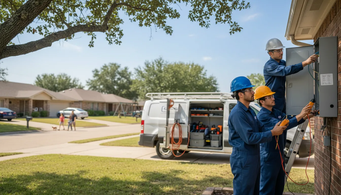 Certified electrician providing emergency electrical services in Packwood, IA